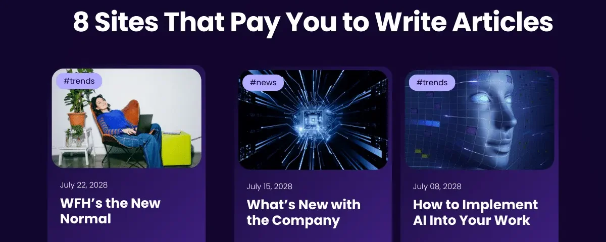 Top websites offering payment for writing articles and freelance content