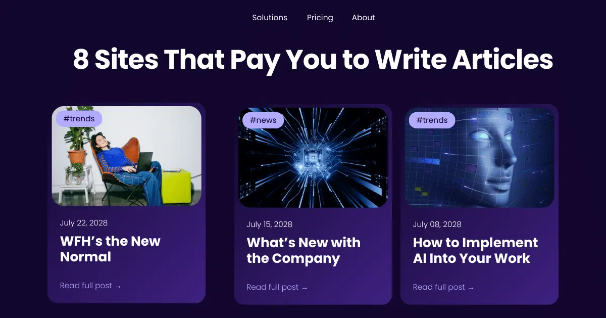 Sites That Pay You to Write Articles