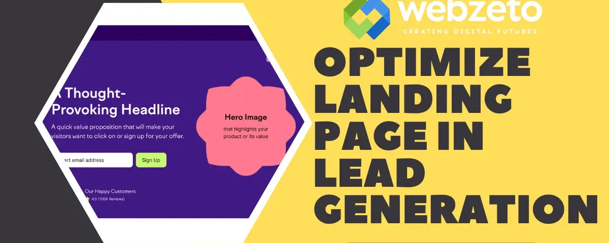 Optimizing a landing page to boost lead generation