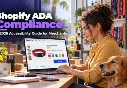 Tessa, a Tampa pet store owner, reviews her product page while working on Shopify ADA compliance.