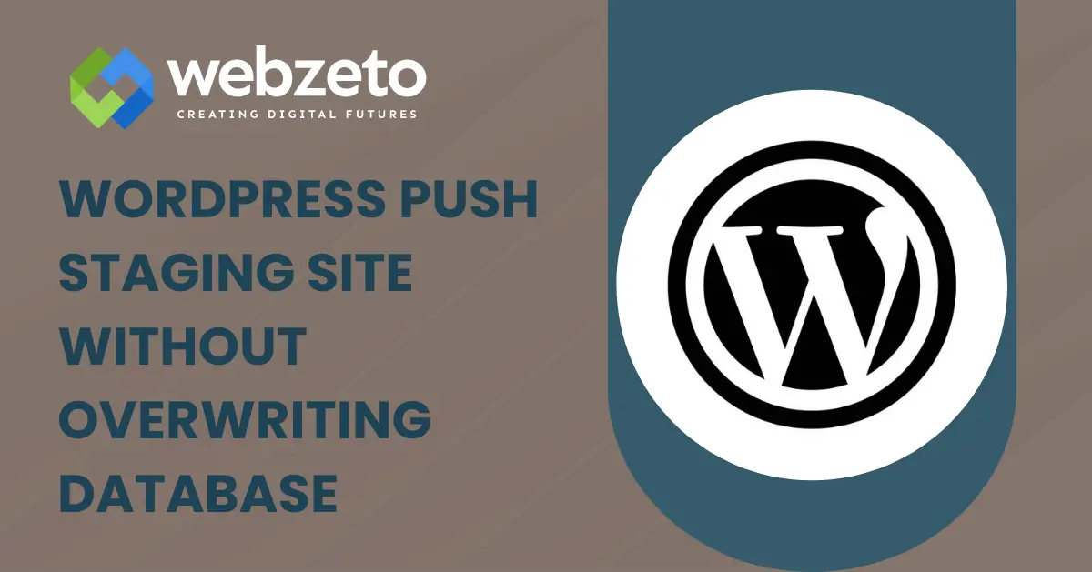 WordPress Push Staging Site