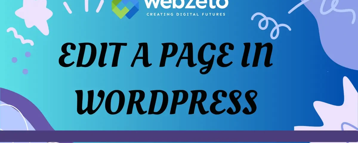 Editing a page in WordPress