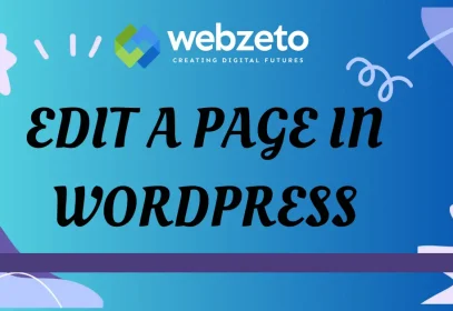 Editing a page in WordPress