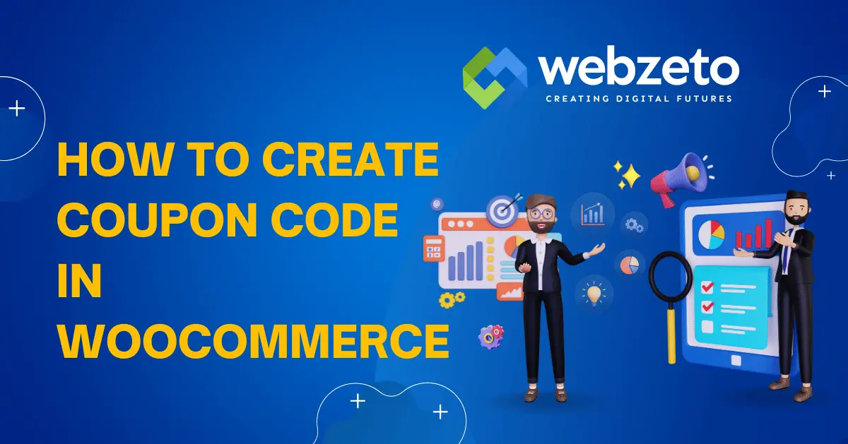 Creating a coupon code in WooCommerce settings on a computer screen