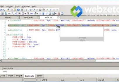 Codelobster IDE interface showcasing syntax highlighting