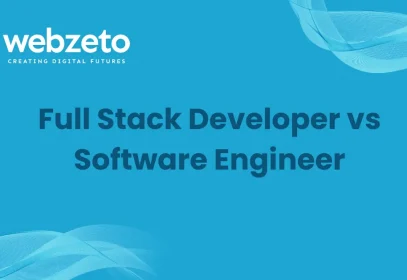 Comparison between a Full Stack Developer and a Software Engineer, showcasing their responsibilities, expertise areas, and career paths