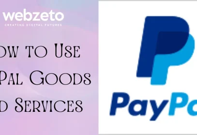 PayPal logo with text 'How to Use PayPal Goods and Services'