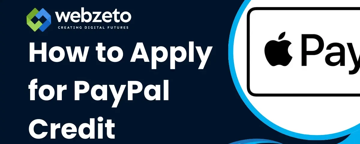 Apple pay logo with title How to Apply for PayPal Credit