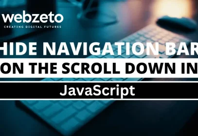 Hide navigation bar on the scroll down in javascript