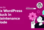 fix WordPress Stuck in Maintenance Mode