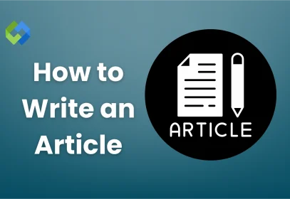 How to Write an Article