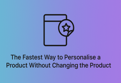 Use of custom stickers to personalise packaging and enhance customer experience without altering the core product.