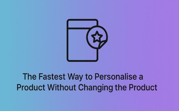 Use of custom stickers to personalise packaging and enhance customer experience without altering the core product.