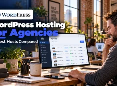 Ryan, an Austin studio owner, reviews client sites on his WordPress hosting for agencies dashboard.
