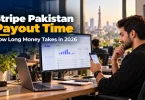 Lahore developer checking his Stripe Pakistan payout time on a payouts dashboard.