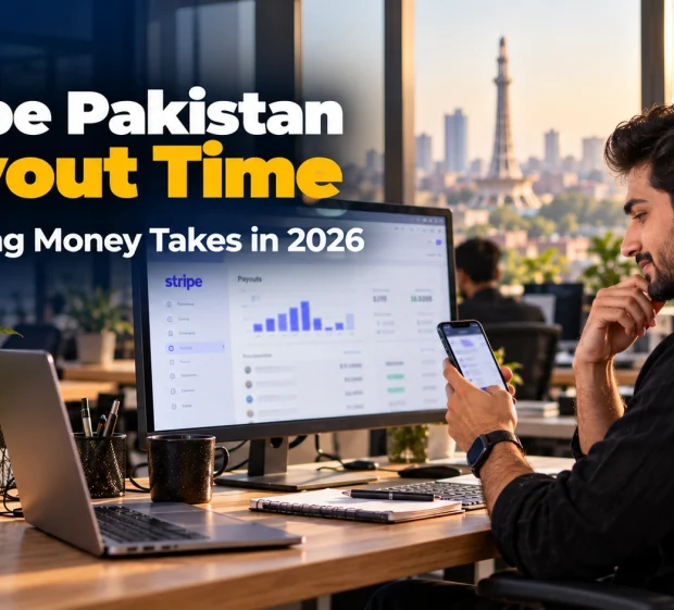 Lahore developer checking his Stripe Pakistan payout time on a payouts dashboard.