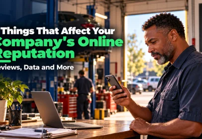Marcus, a Charlotte shop owner, checks the reviews that shape his company's online reputation.