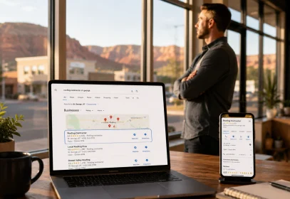 A professional website can create a strong first impression, but it does not guarantee that local customers will find the business.