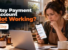 An Austin Etsy seller checks a payment account that shows no money available for deposit.
