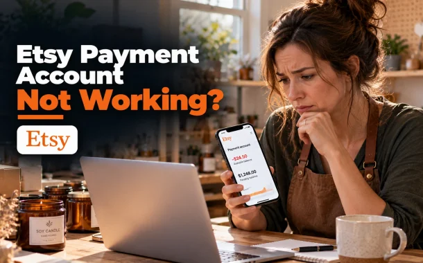 An Austin Etsy seller checks a payment account that shows no money available for deposit.