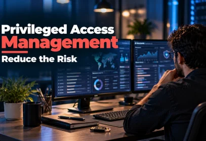 Security engineer reviewing admin access in a privileged access management program