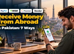 How to receive money from abroad in Pakistan: a Lahore developer receives a $900 payment from a US client.